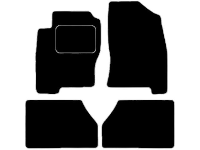 MATTENSET VELOURS (DONKERGRIJS) NISSAN NAVARA 2005- KING CAB