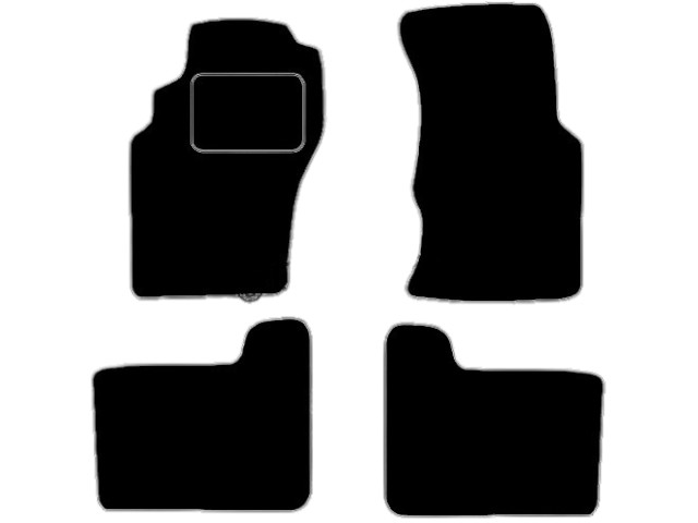 MATTENSET VELOURS (DONKERGRIJS) NISSANPATHFINDER 1997-2005