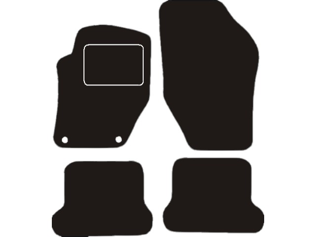 MATTENSET VELOURS (DONKERGRIJS) PEUGEOT 308CC 2009-
