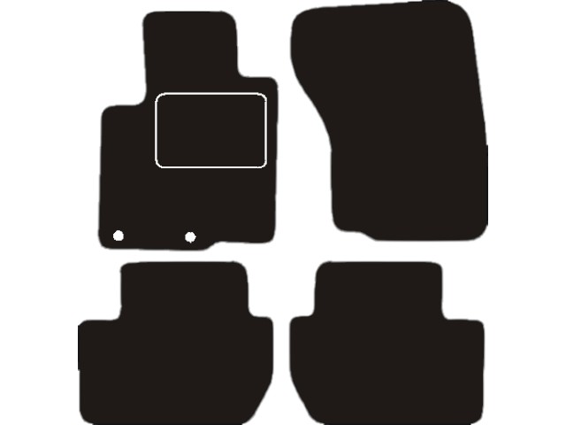 MATTENSET VELOURS (DONKERGRIJS) PEUGEOT 4007 2008-
