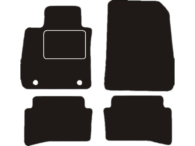 MATTENSET VELOURS (DONKERGRIJS) RENAULT CLIO IV 2012-
