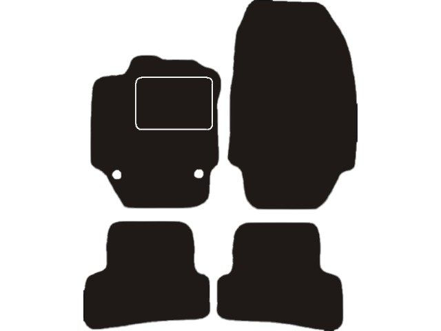 MATTENSET VELOURS (DONKERGRIJS) RENAULT CAPTUR 2013-