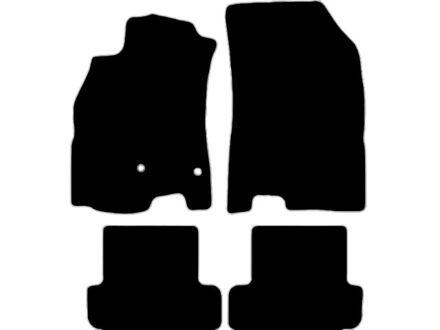 MATTENSET VELOURS (DONKERGRIJS) RENAULT MEGANE 2009-2016