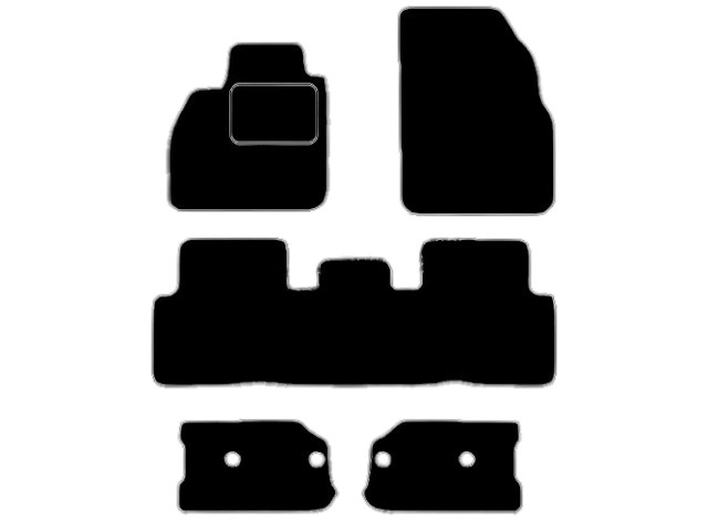 MATTENSET VELOURS (DONKERGRIJS) RENAULT GRAND SCENIC 2004-2009