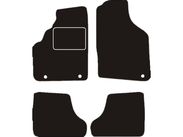 MATTENSET VELOURS (DONKERGRIJS) SAAB 9-3 1998-2002