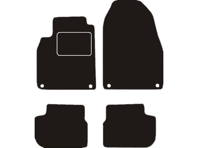 MATTENSET VELOURS (DONKERGRIJS) SAAB 9-3 CABRIO 2004-2008
