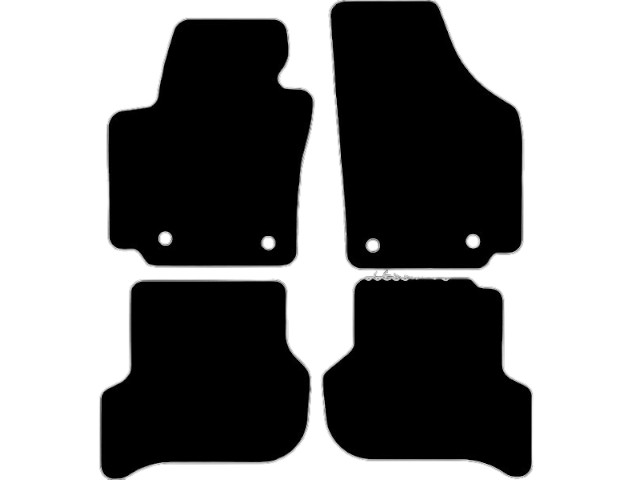 MATTENSET VELOURS (DONKERGRIJS) SEAT ALTEA 2004-2007