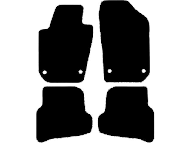 MATTENSET VELOURS (DONKERGRIJS) SEAT IBIZA 2008-