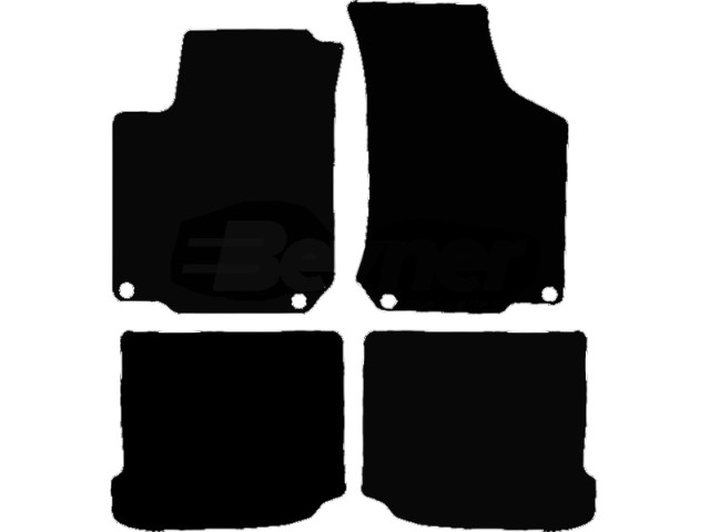 MATTENSET VELOURS (DONKERGRIJS) SEAT LEON 1999-2004