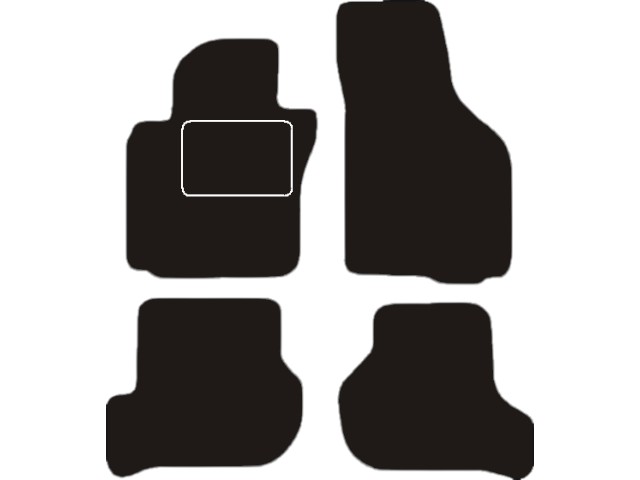 MATTENSET VELOURS (DONKERGRIJS) SEAT LEON 2005-2008