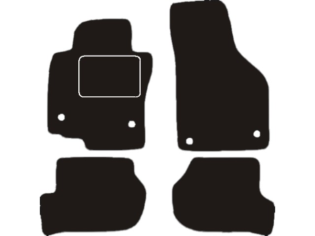 MATTENSET VELOURS (DONKERGRIJS) SEAT LEON 2008-2012
