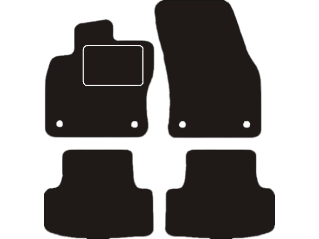 MATTENSET VELOURS (DONKERGRIJS) SEAT ATECA 2016-