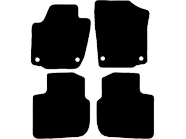 MATTENSET VELOURS (DONKERGRIJS) SEAT TOLEDO 2013-