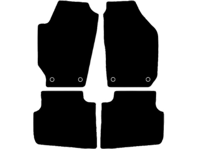 MATTENSET VELOURS (DONKERGRIJS) SKODA ROOMSTER 2006-