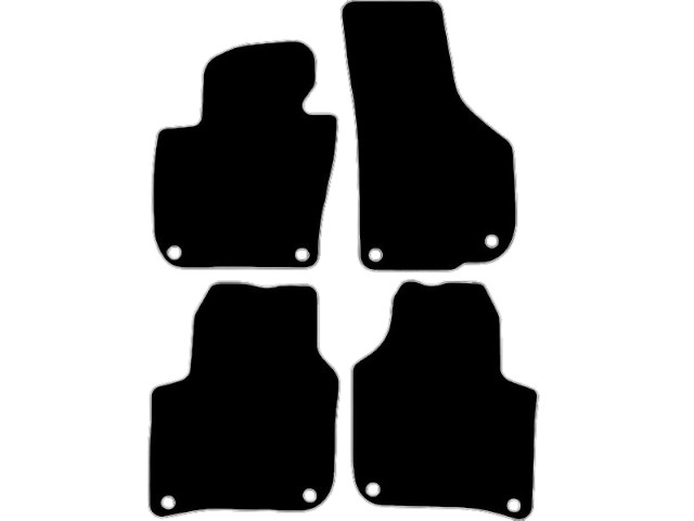 MATTENSET VELOURS (DONKERGRIJS) SKODA SUPERB 2008-2015 STANDAARD
