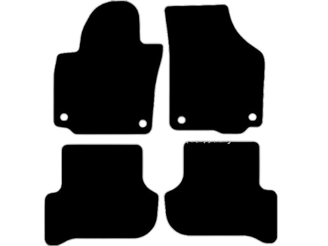 MATTENSET VELOURS (DONKERGRIJS) SKODA YETI 2009-