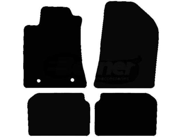 MATTENSET VELOURS (DONKERGRIJS) TOYOTA AVENSIS 2003-2009