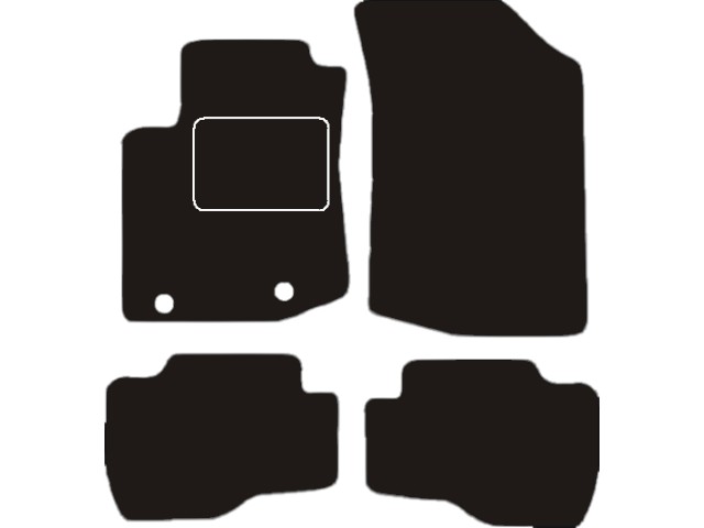 MATTENSET VELOURS (DONKERGRIJS) TOYOTA AYGO 2014-