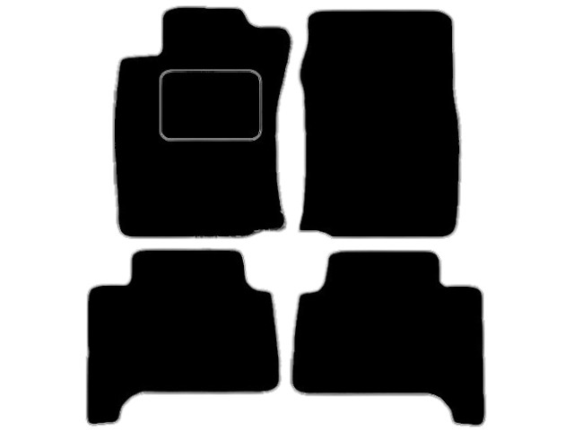 MATTENSET VELOURS (DONKERGRIJS) TOYOTA LANDCRUISER 2002- 5-PERS.