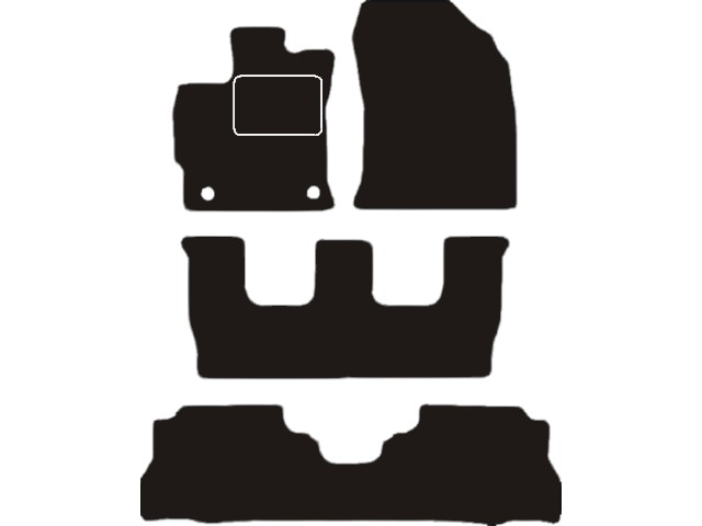 MATTENSET VELOURS (DONKERGRIJS) TOYOTA PRIUS WAGON 2012-