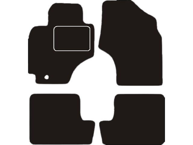 MATTENSET VELOURS (DONKERGRIJS) TOYOTA RAV4 2003-2006 5-DEURS