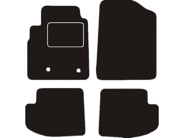 MATTENSET VELOURS (DONKERGRIJS) TOYOTA YARIS 3D 2003-05