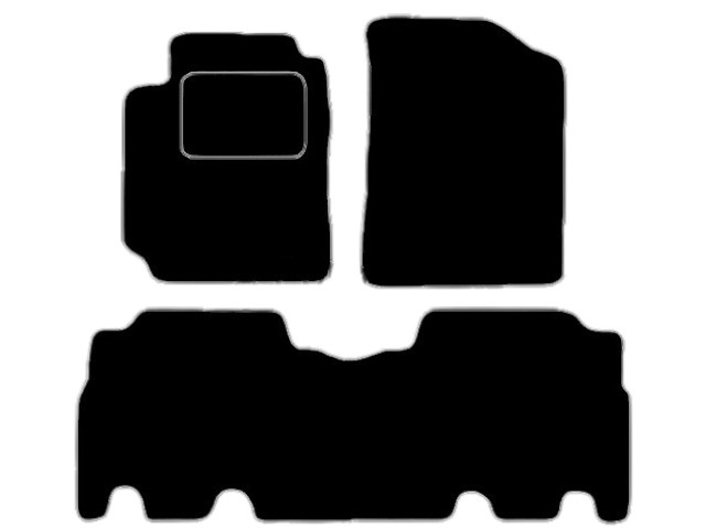 MATTENSET VELOURS (DONKERGRIJS) TOYOTA YARIS VERSO 2000-