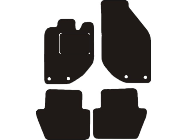 MATTENSET VELOURS (DONKERGRIJS) VOLVO S-V70 1997-2001
