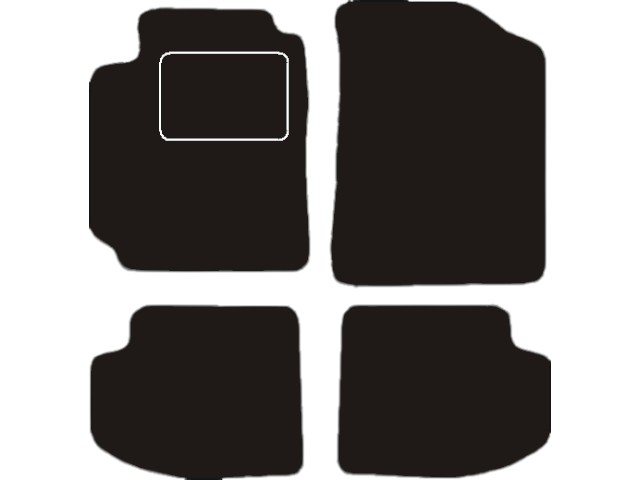 MATTENSET VELOURS (DONKERGRIJS) TOYOTA YARIS 3D 1999-2003 3-DEURS