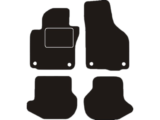MATTENSET VELOURS (DONKERGRIJS) VW EOS 2006-