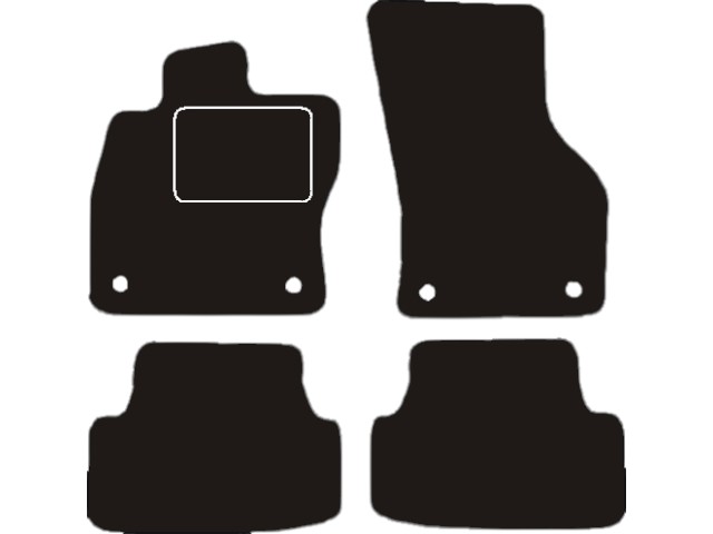 MATTENSET VELOURS (DONKERGRIJS) VW GOLF VII 2012-