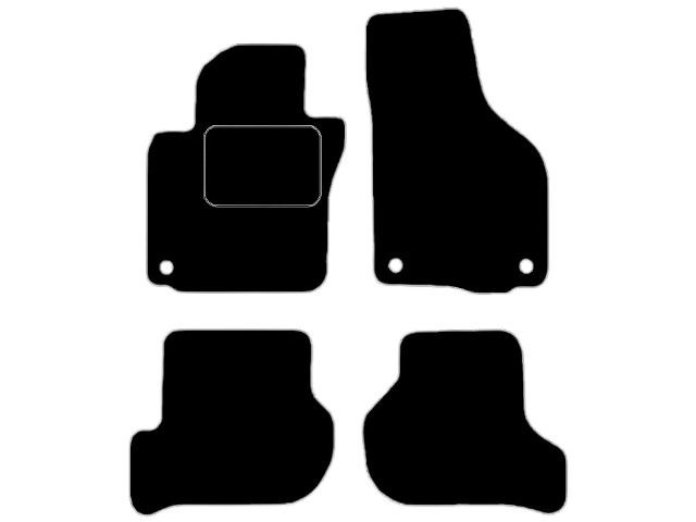 MATTENSET VELOURS (DONKERGRIJS) VW JETTA 2005-2011