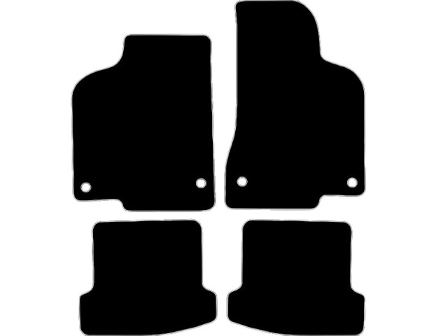 MATTENSET VELOURS (DONKERGRIJS) VW LUPO 2002-2005