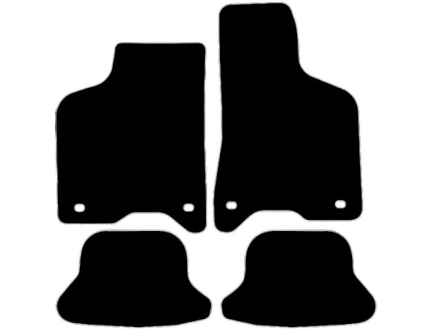 MATTENSET VELOURS (DONKERGRIJS) VW LUPO 2000-2004 3 LITER