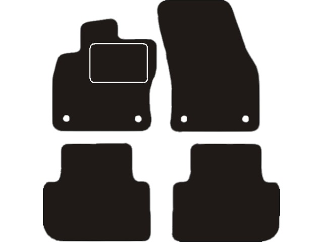 MATTENSET VELOURS (DONKERGRIJS) VW TIGUAN 2016-