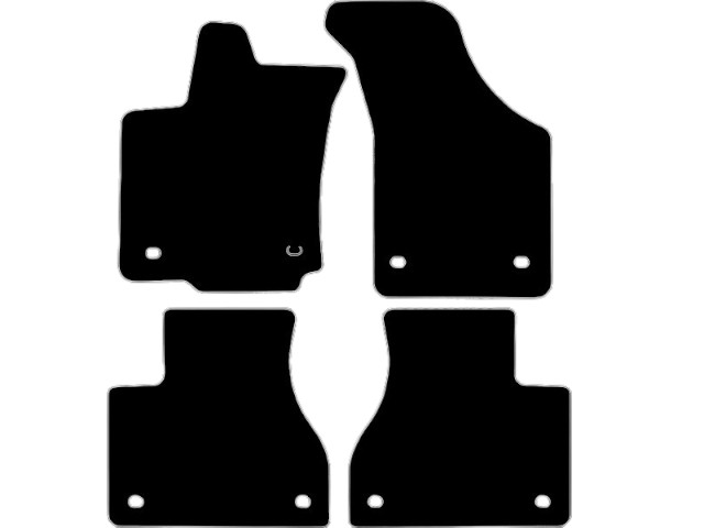 MATTENSET VELOURS (DONKERGRIJS) VW PHEATON 2008-