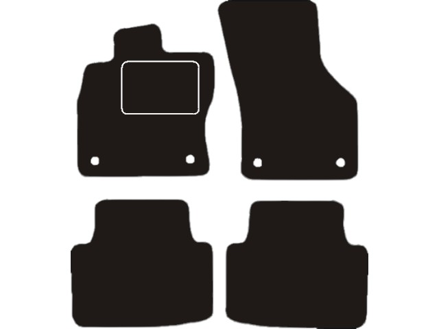 MATTENSET VELOURS (DONKERGRIJS) VW PASSAT 2014-