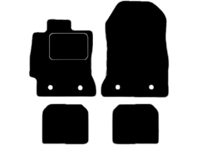 MATTENSET VELOURS (DONKERGRIJS) TOYOTA GT 86 2013-