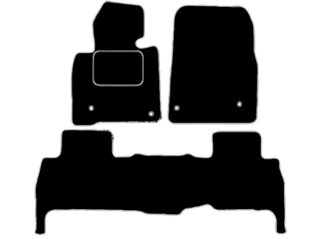 MATTENSET VELOURS (DONKERGRIJS) TOYOTA LANDCRUISER 2008-
