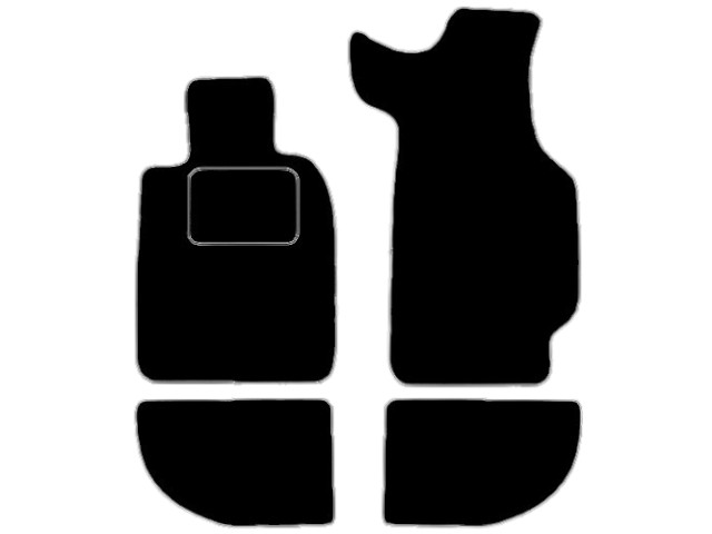 MATTENSET VELOURS (DONKERGRIJS) PORSCHE 924-944 - 1985