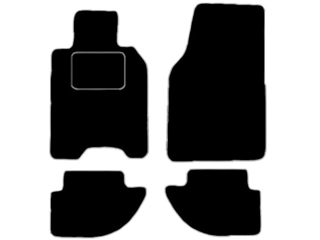 MATTENSET VELOURS (DONKERGRIJS) PORSCHE 924-944 1985-