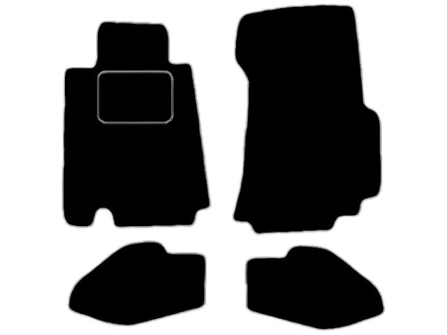 MATTENSET VELOURS (DONKERGRIJS) PORSCHE 928 1987-