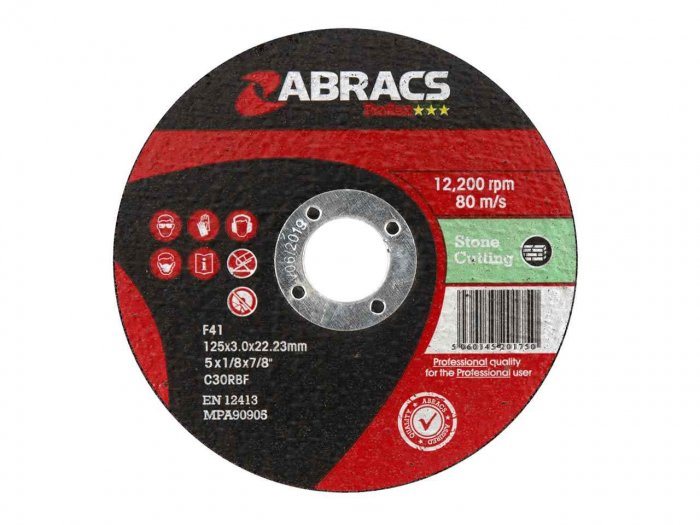 ABRACS PROFLEX 125 MM X 3 MM X 22 MM VLAKKE STEEN