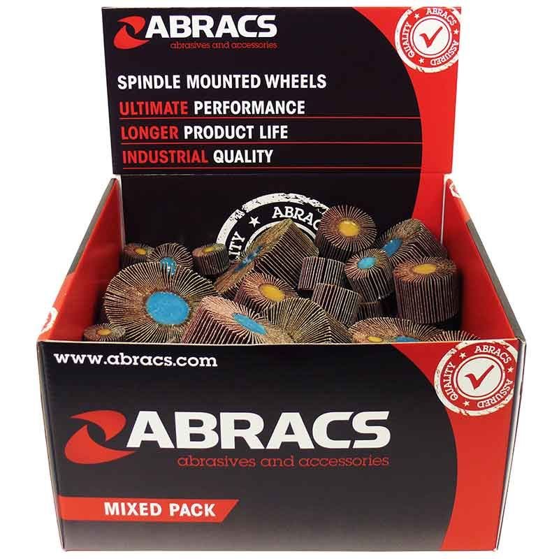 ABRACS 50 STUKS MIXED LAMELLENBORSTEL DISPLAY PAKKET
