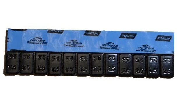 KLEEFGEWICHTEN ZWART GECOAT FE-VZ NORTON 12X5GR