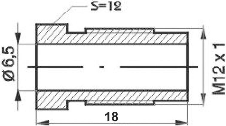 BRAKE BLEED NIPPLE M12X1X18MM SW12 Ø6.5MM 96023 3