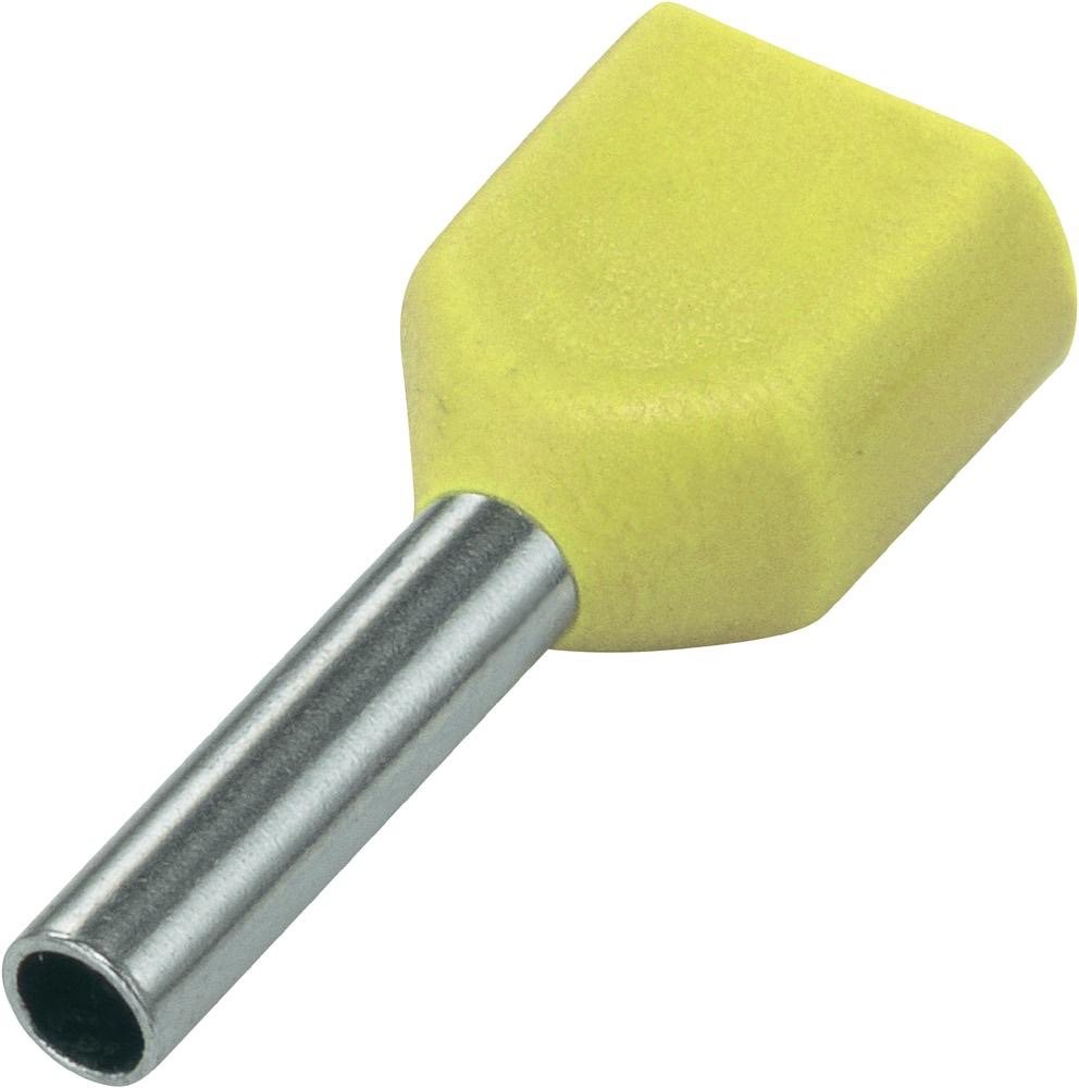 ADEREINDHULS DUBBEL GEEL 2X 6,0MM² LENGTE=14