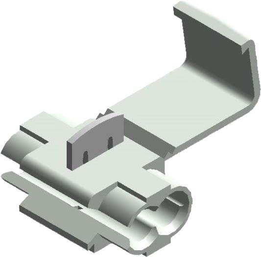QUICK SPLICE CONNECTOR SINGLE TAB [SCOTCH LOCK] WHITE 2