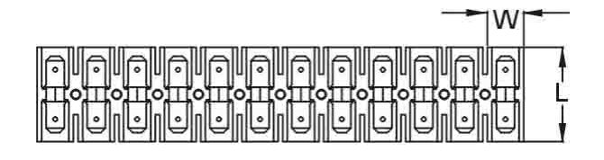 VERBINDINGSSTRIP 12>12 6,3MM 2