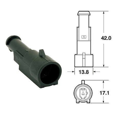 AMP SUPERSEAL (#1,5) 1-PINS MAN 5